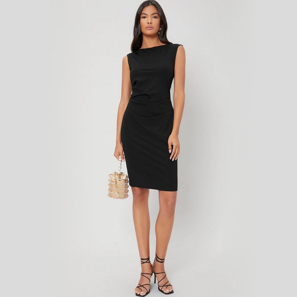 MOTF Premium Viscose Gathered Bodycon Dress NWT